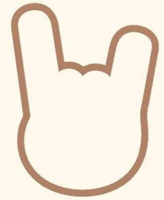 Rock On Cookie Cutter