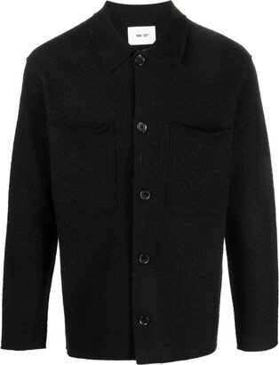 Classic-Collar Wool Jacket
