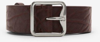 Leather B Buckle Belt Size: 100-AC