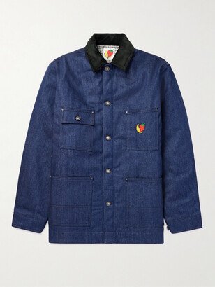 SKY HIGH FARM Logo-Appliquéd Denim Chore Jacket