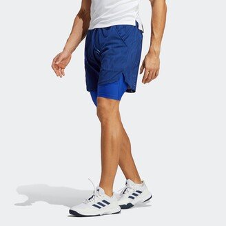 Men's Melbourne Tennis Two-in-One 7-inch Shorts