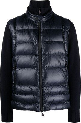 Padded Down-Feather Knitted Jacket