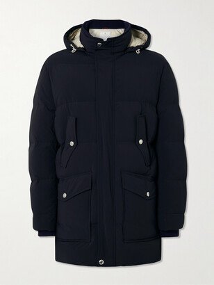 Quilted Shell Hooded Down Jacket-AA