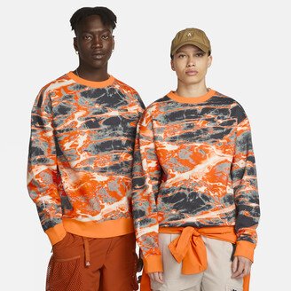 Unisex ACG Therma-FIT Fleece Allover Print Crew in Orange