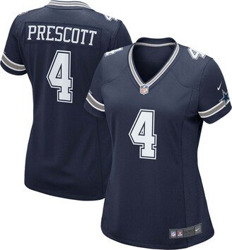 Women's Dak Prescott Navy Dallas Cowboys Game Team Jersey