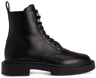 Adric leather combat boots