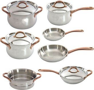 Ouro 18/10 Stainless Steel 11 Piece Cookware Set