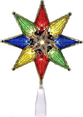 Kurt S. Adler Kurt Adler 10-Light 8-Inch 8-Point Multi-Colored Star Treetop