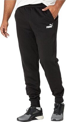 Big Tall Essentials Logo Sweatpants (Cotton Black) Men's Clothing