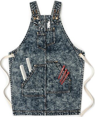 Customized Personalized Thick Denim Apron Barber Haircutter Coiffeur Hair Dresser For Adults Pinafore Daidle Sarong 1017