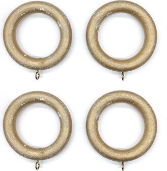 6Pc/For 1 3/8 Inch Rod Drapery Wood Pole Ring For 3/8