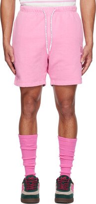 AAPE by A Bathing Ape Pink Embroidered Shorts