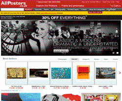 AllPosters UK Promo Codes & Coupons