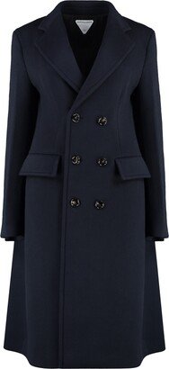 Double-breasted Wool And Cashmere Coat