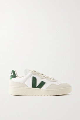 V-90 Leather And Suede Sneakers - White