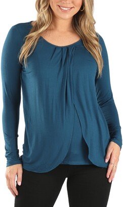 Petal Front Maternity/Nursing Top-AA