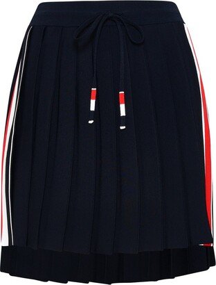 RWB Pleated High Waist Mini Skirt