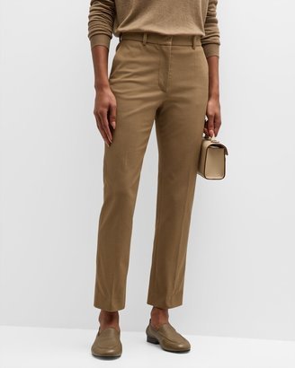 Coleman Cropped High-Rise Gabardine Pants