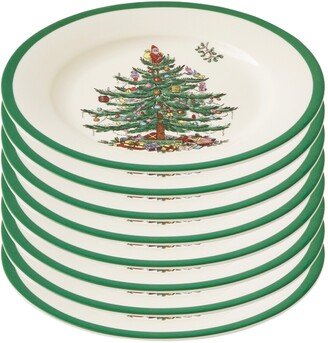 Christmas Tree Salad Plate Set of 8