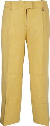 Le Pantalon Areia Stitched Cropped Pants