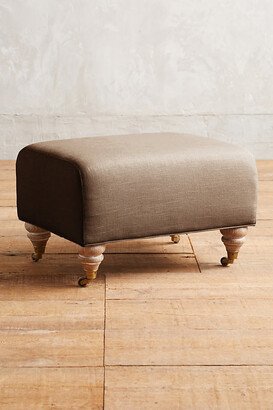 Linen Willoughby Ottoman, Wilcox-AA