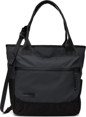 Navy & Black Slick Tote