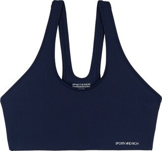 Logo-Print Sports Bra-AF