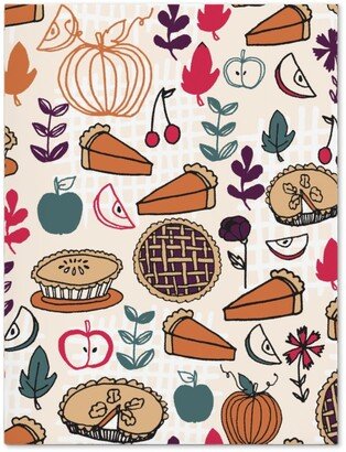 Journals: Thanksgiving Apple And Pumpkin Pies Journal, Multicolor