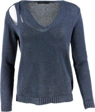 V-Neck Knitted Jumper-CD