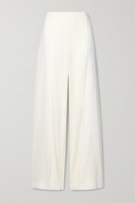 Saunders Voile Wide-leg Pants - White