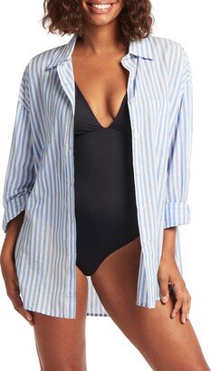 Sails Beach Stripe Cover-Up Tunic