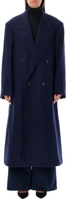 Double-Breasted Long Coat-AB