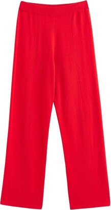 Wool-Cashmere Wide-Leg Sweatpants