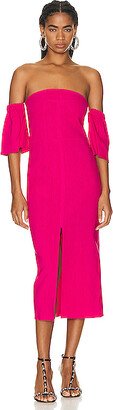 Stony Modern Flou Dress in Fuchsia