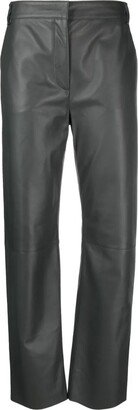 Saturno Elastic Leather Trousers