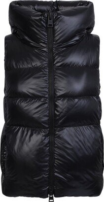 Hooded Quilted Zip-Up Padded Gilet