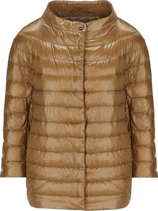 Mock Neck Puffer Jacket-AB