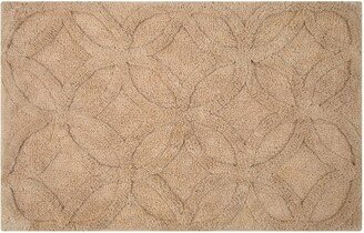 Knightsbridge Arch Bath Rug Cotton Non Skid Back - , Natural