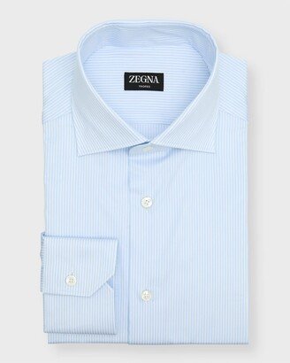 Men's Trofeo Cotton Stripe Dress Shirt