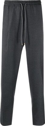 Pressed-Crease Wool Track Pants