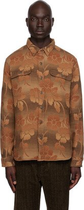 Brown Floral Shirt-AA