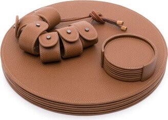 Dining Table Leather Set