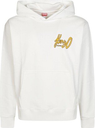 Archive Logo Printed Long-Sleeved Hoodie