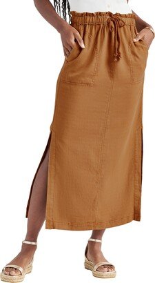 Luella Drawstring Maxi Skirt