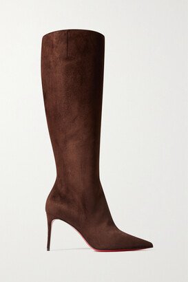 Kate Botta 85 Suede Knee Boots - Brown