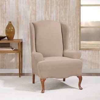 Stretch Knit Wing Chair Slipcover