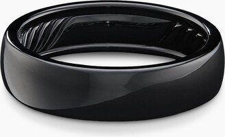 DY Classic Band Ring in Black Titanium Men's Size 9.5