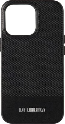 Black Leather iPhone 13 Pro Case