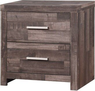 Global Pronex Wood Nightstand with 2 Drawers in Cherry