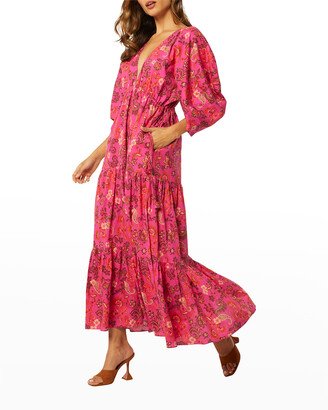 Ysabel Tiered Floral Cotton Dress